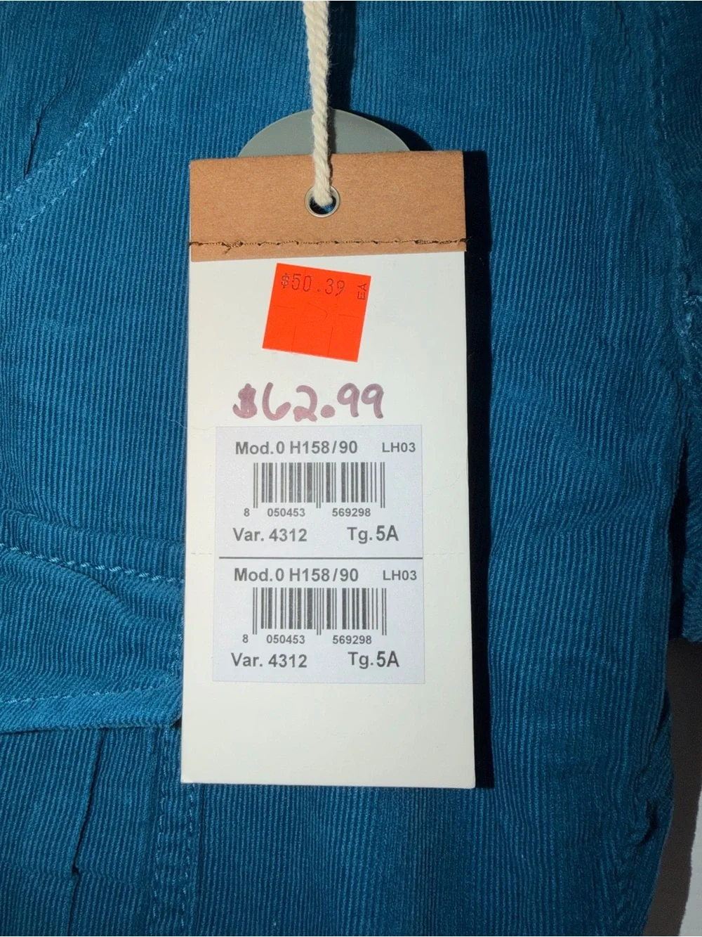 NWT Kids Teal Corduroy Pants | CHOOSE SIZE 5A 6A 7A | $62